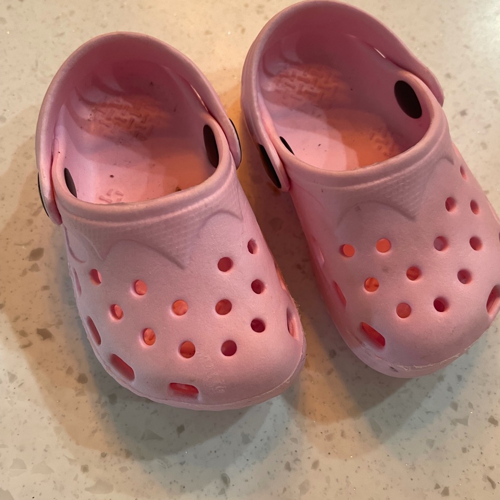 Infant girl crocs